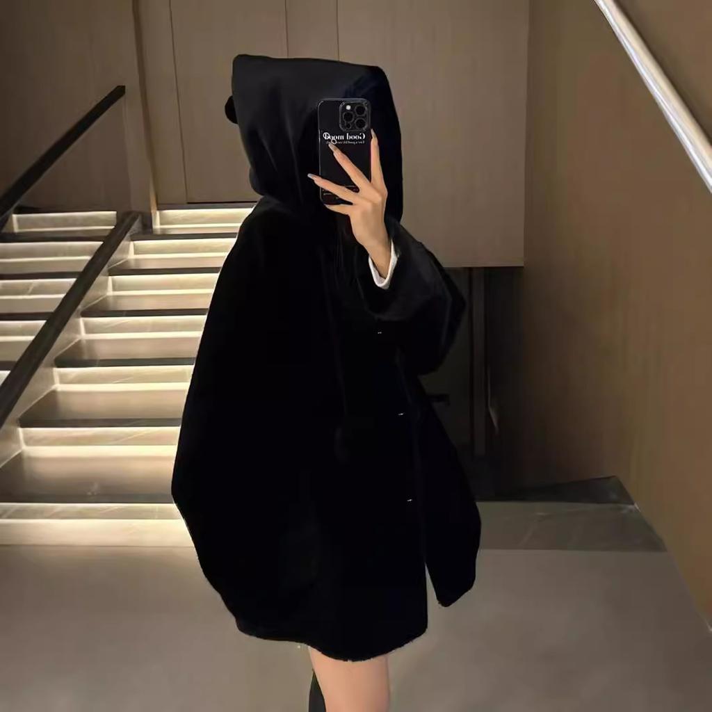 Imitation Mink Fur Coat Women Imitation Mink Fur Hooded Young Coat Winter New Fashion Casual Warm Coat