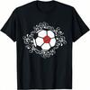 Blumiger Marokko Fußballfans Trikot Marokkanische Fußballfans T-Shirt