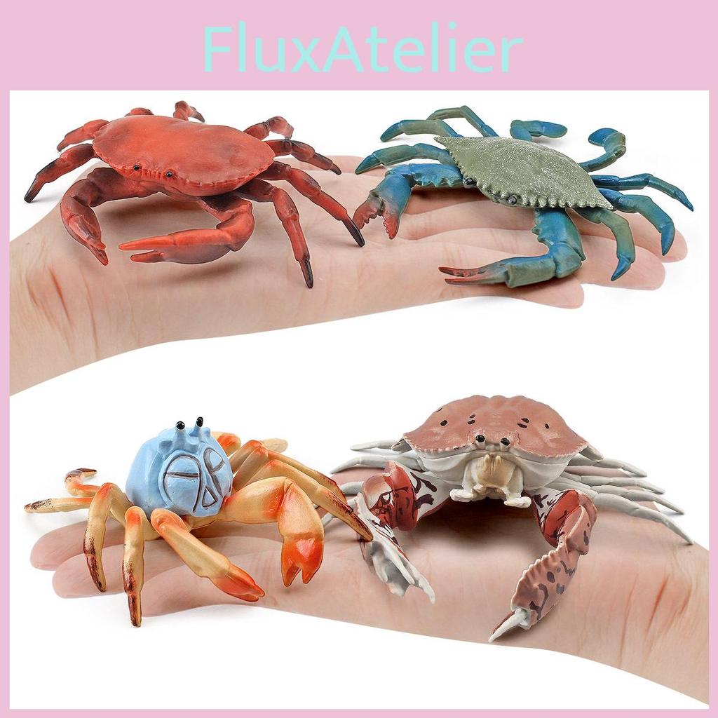 Realistic Marine Animal Crab Figurine For Kids Learning Aquarium Display