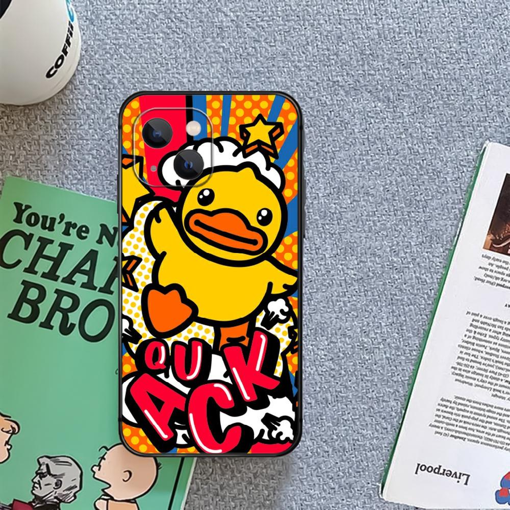 B Duck drăguț galben de modă husă pentru telefon Coque pentru Iphone Xiaomi Mi Samsung Galaxy Redmi Note AS 11 12 13 14 15 22 23 24 5G Pro Plus Max Fe Ultra