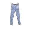 Pantaloni a matita in denim elasticizzato da donna Primavera Estate Skinny Stampa Diamante Jeans Skinny Pantaloni Casual Femminili