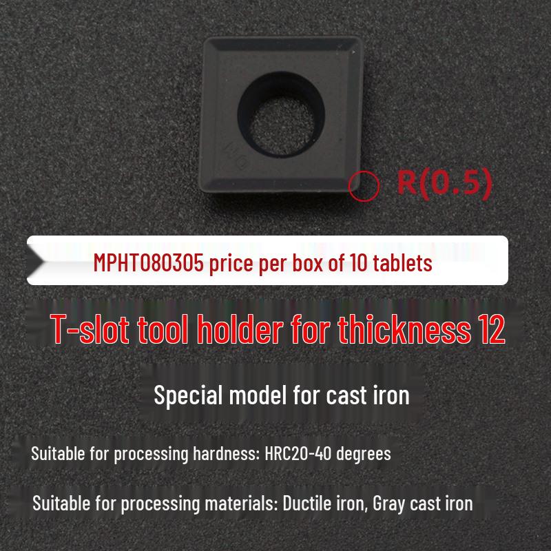 CNC T-Slot Milling Cutter with HTS Three-Sided Blade, Shank Thickness: 6, 8, 10, 12 Mm