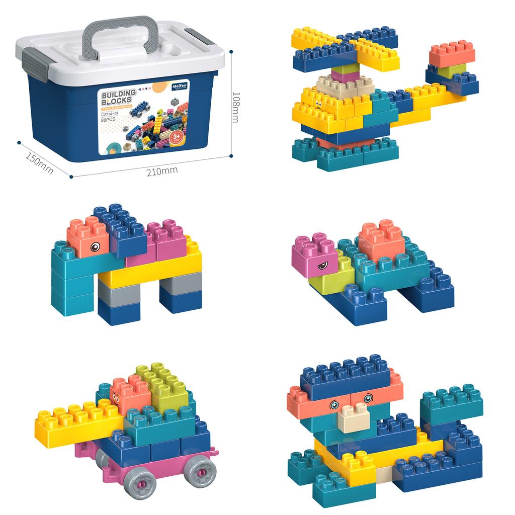 English Version Portable Storage Box Children'S Assembled Granular Building Block Snow Flake Toy