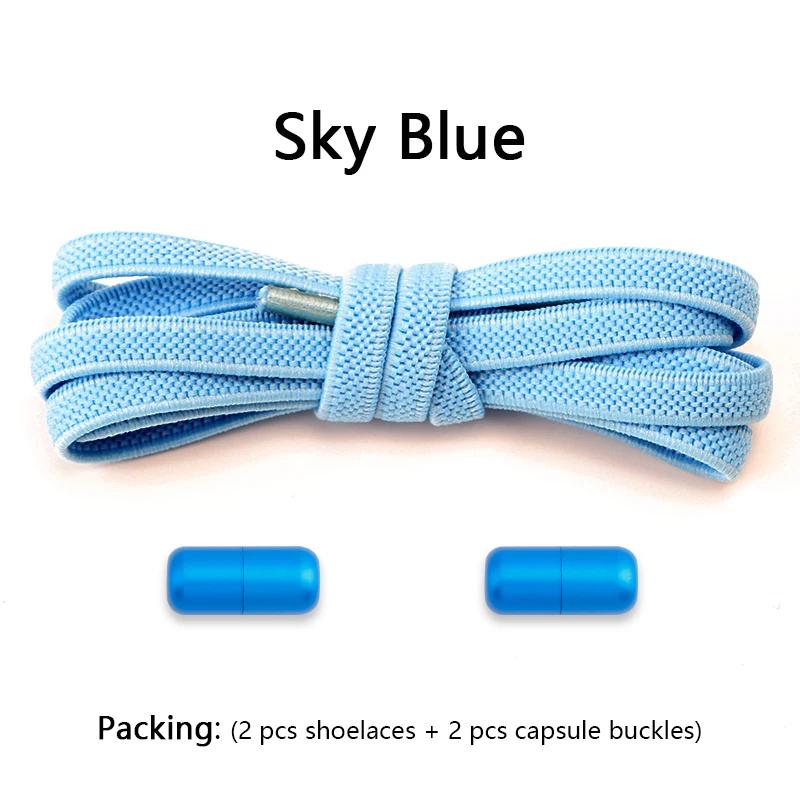 1 Pair Flat Shoe Laces for Sneakers Elastic Shoelaces Without Tie Convenient Quick On And Off Lazy Shoelace Accessories