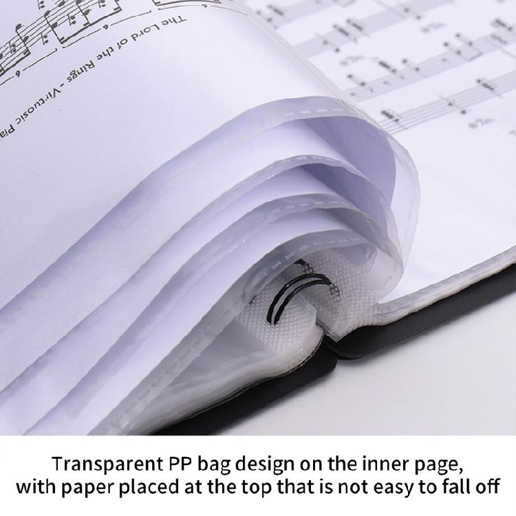 Multilayer Sheet Music Binder Folder Waterproof Documents Storage Holder Bag Flexible Sheet Music Organizer Enduring