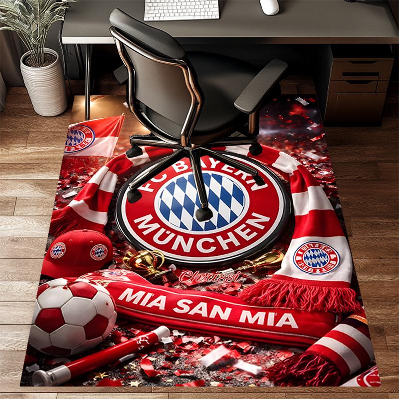B-Bayern Munich (6)Printed Area Rug Carpet for Bedroom Living Room Home Decor Rugs Mat Non Slip Mat Rug for Bedside