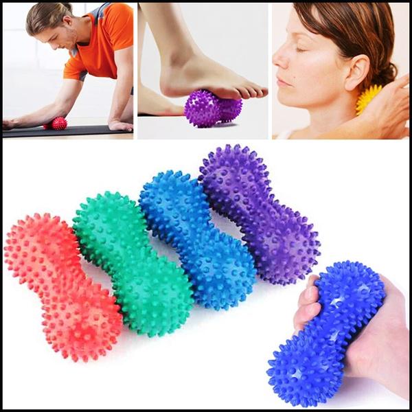 Lacrosse Spiky Peanut Massage Ball Rollers Foot Hand Back Pain Relief