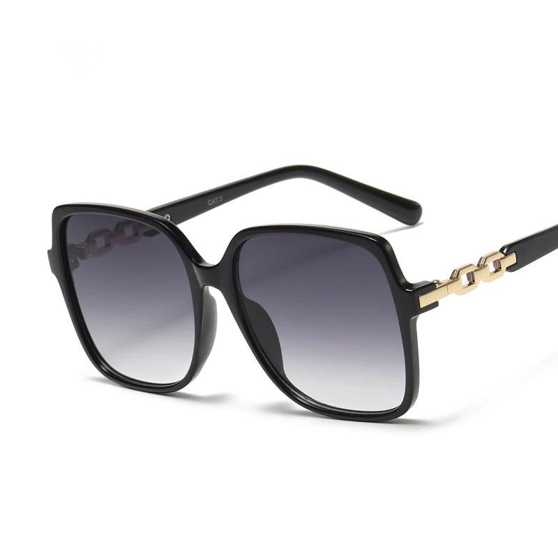 Black Square Oversize Sunglasses Women Big Frame Colorful Sun Glasses Female Gradient Oculos Unisex Trendy Hip Hop Shades UV400