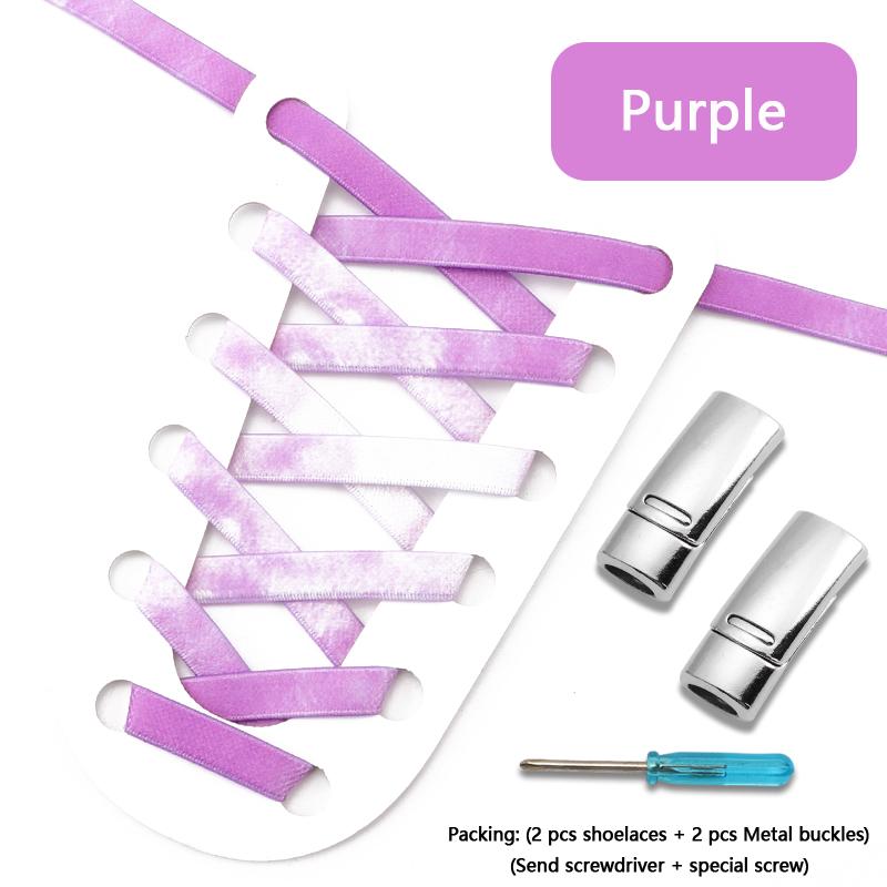 Magnetic Lock Shoe Laces Rainbow Elastic Laces Sneakers No Tie Shoelaces Without Ties Shoelace for Shoes Adults Kids Shoestrings