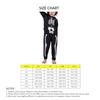 Halloween Family Jammies Skeleton Printing One Piece Sleepwear Outfits for Holiday Party Black KIDS 4 5Y