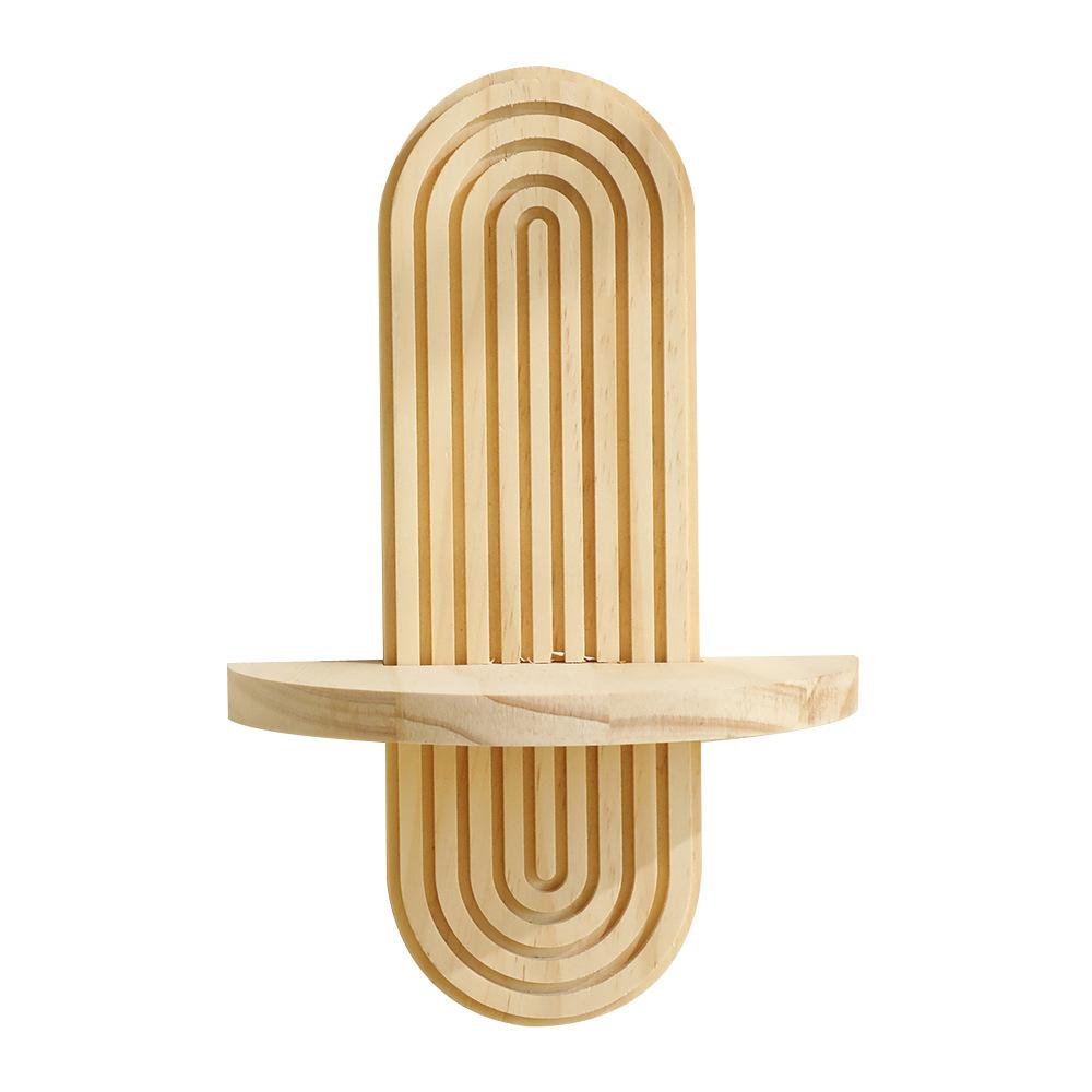 Böhmischer Ovaler Gewinde Kreativer Massivholz Wandpflanzkasten Regal Holzhandwerk Wohndekor