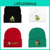 De Grinch Print Gebreide Muts Met Oorbescherming Voor Winterse Warmte En Unisex Gebruik