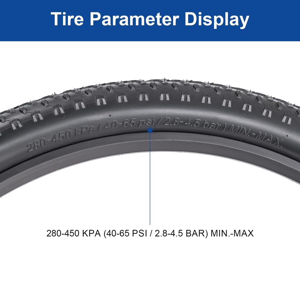 Pneu FengCan 27.5 x 2.40, Pneu de vélo 27.5x2.40 60-584, Adapté aux VTT et vélos de cross 27.5 pouces, Largeur de section 2.40 pouces (BQ043)