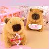 Plush Capybara Cupid Stuffed Toy Animal Doll Couple Keychain Gifts Birthday