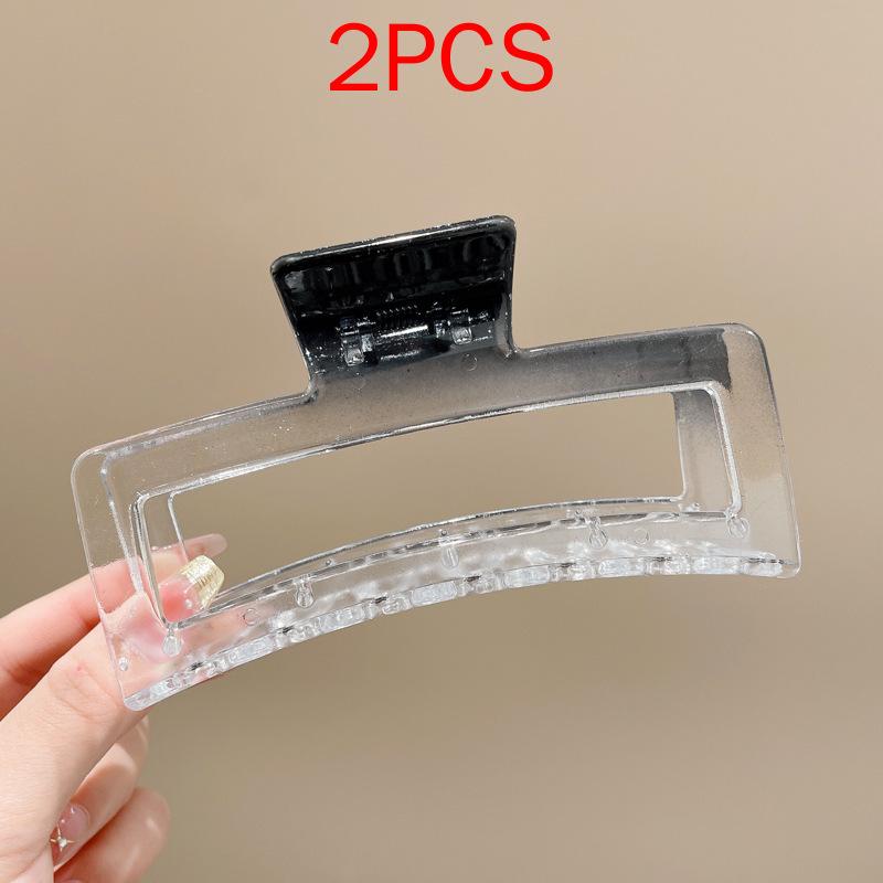 (87 Styles) 2pcs/ Set New Large Jelly Color Hair Clip Acrylic Hair Claw Shark Clamp For Women Girls Fashion Summer Updo Headwear Hair Accessories