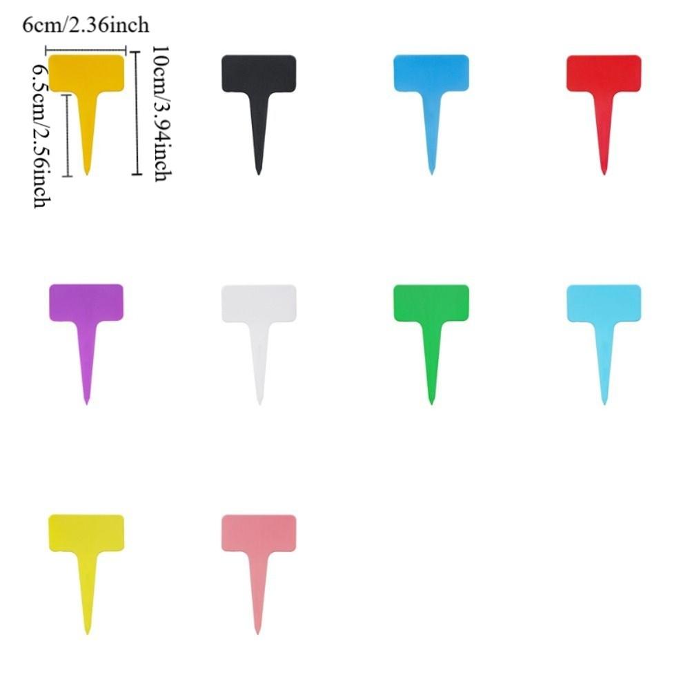 100PCS Thickened Stake Tags Moisture-proof Markers Label Plastic Writing Plate  Seedlings Tray
