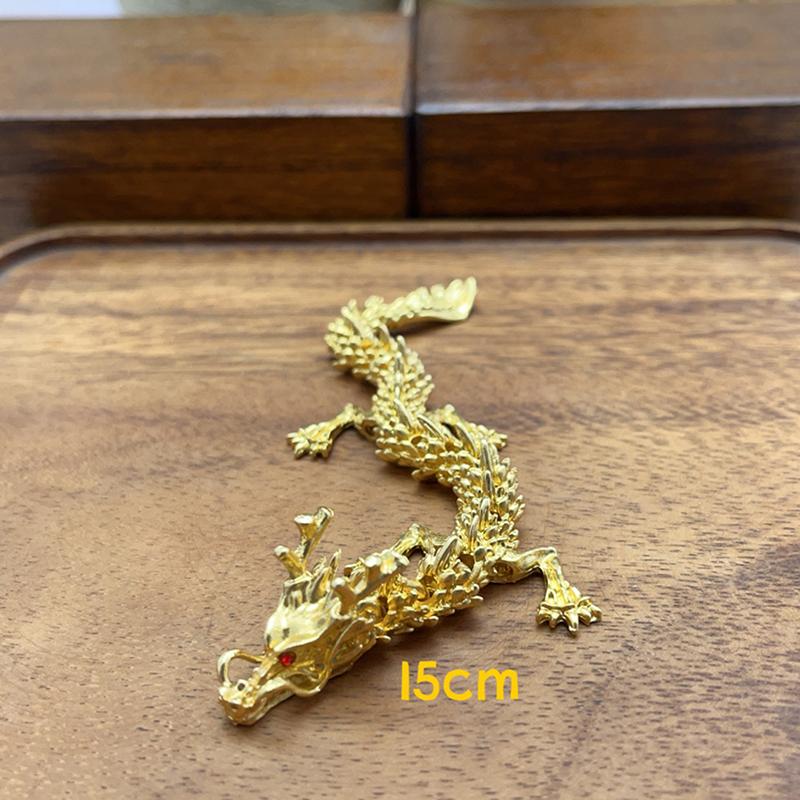 Alloy 3D Dragon Can Rotate Dragon Tabletop Arts And Crafts Decoration Dragon Statue Creative Gift Children'S Toy Gift