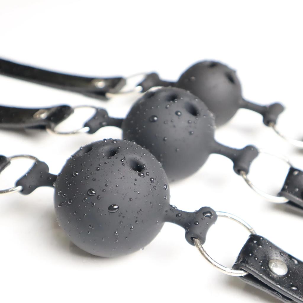 Silicone Open Mouth Gag Ball Bdsm Bondage Mouth Belt Slave Ball Erotic Sex Toys for Woman Couples Adult Game Accessories Toys