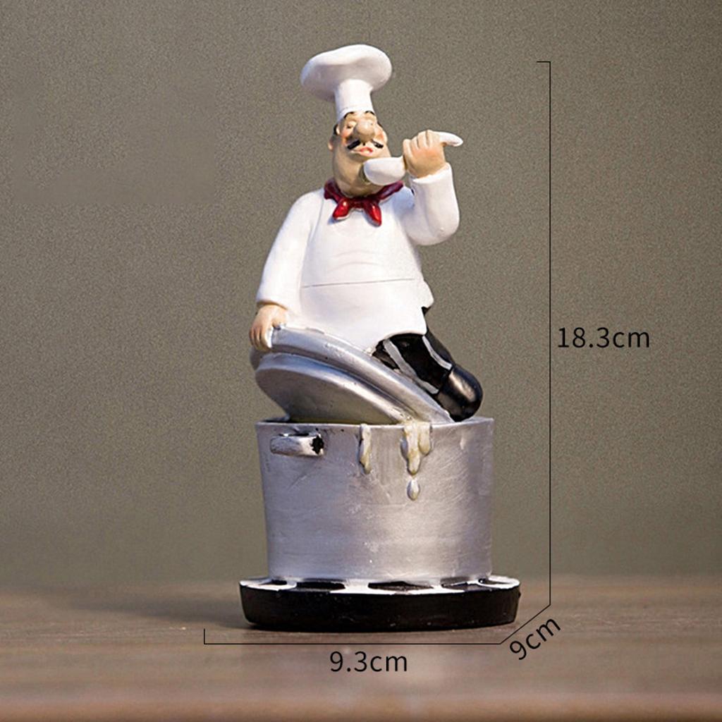 

Chef Figurine Miniature Statue shop decorationation Art Gift