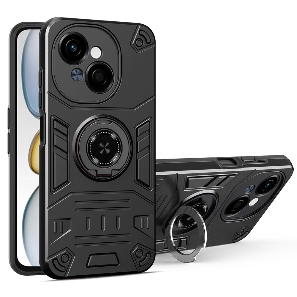 Etui Na Telefon Do TECNO Spark Go 5G/Pop 9 4G/Spark Go 1 Szt. + TPU Odporne Na Upadki Tylna Pokrywa Z Uchwytem Pierścieniowym Podstawką