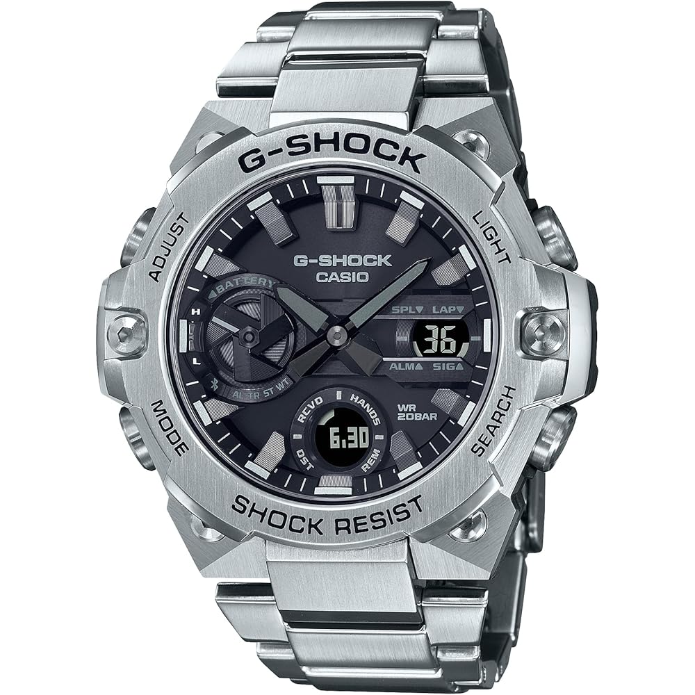 Casio G-Shock G-STEEL Carbon Core Guard Structure Men's Watch Silver GST-B400D-1AJF