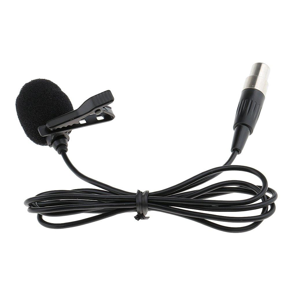 Phantasmia Lavalier Microphone 3.5mm 3Pin XLR 4Pin Compatibility 1m Cable Clip Condenser Unidirectional Vocal Speech Dance Sports Instrumental Solo