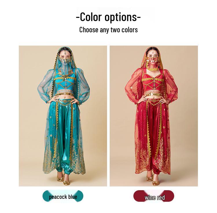 Halloween Jasmine-Inspired Adult Dance Costume Set