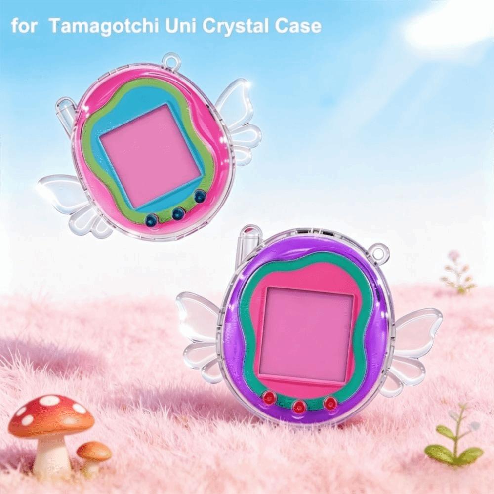Clear Design Protective Case Anti Scratch Smooth Edges Protective Cover Full Body Protection PC for Tamagotchi Uni