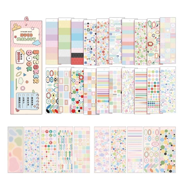 Sticker Collection Paper Crafts Creative Journal Decorations Scrapbooking Materials for Handcraft Enthusiasts