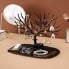 Deer Antlers Jewelry Holder Deer Tree Creative Sika Deer Tree Tray Display Stand Holder