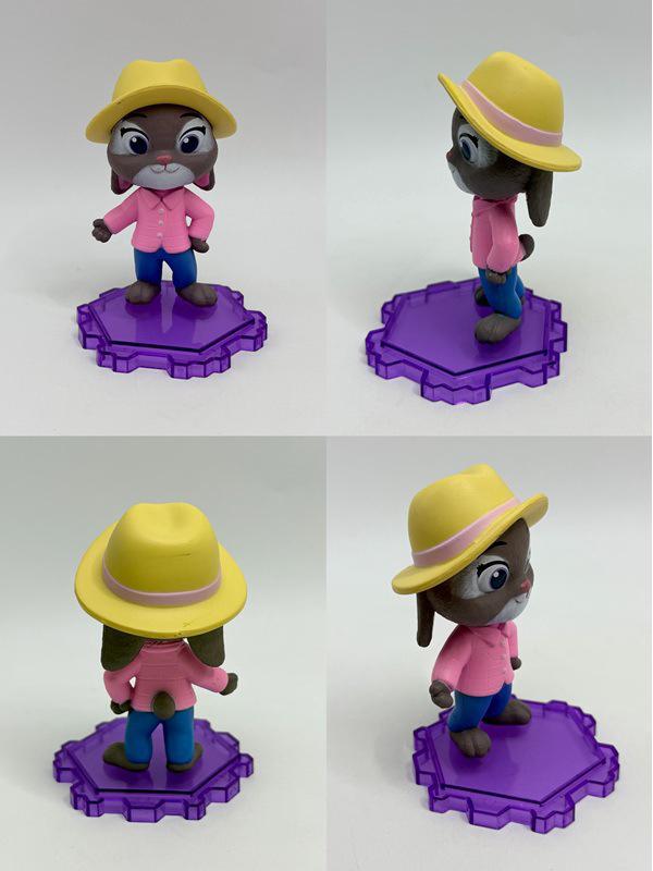 Zootopia Figurines: Sloth, Rabbit, Fox, Police Officer Dolls - 6 Styles Standing Pose Models