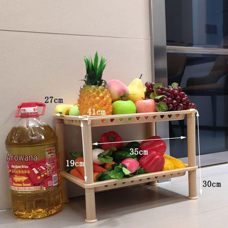 Multi-Layer Floor-Standing Kitchen Storage Rack for Fruits and Vegetables