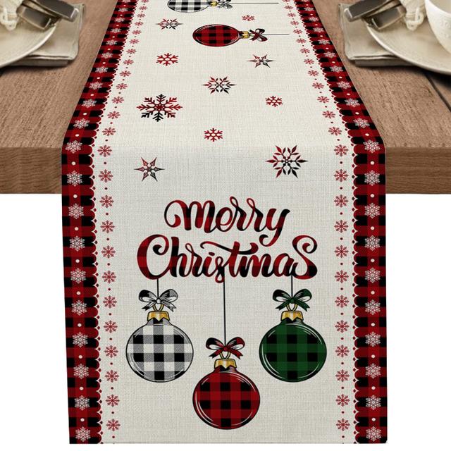 

Рождественская елка, Рождественский бал, вечеринка, фестиваль, дорожка для стола, кухонный стол, флаг, скатерть, праздничные салфетки, крышка стола с принтом 180x33cm