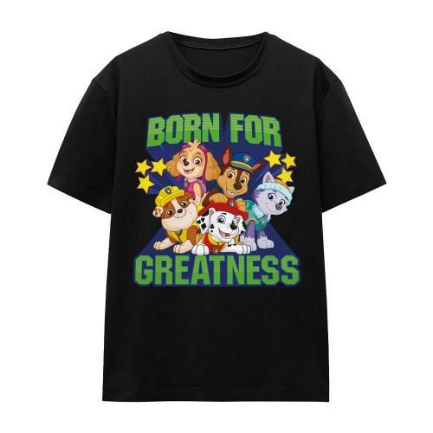 Paw Patrol Unisex Adult Born For Greatness T-Shirt S чёрный