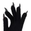 Animal Claw Gloves Silicone Meat Pad Short Five Finger Gloves Epoxy Nails Comic Exhibition Cos Ghost Claw Realistic Props