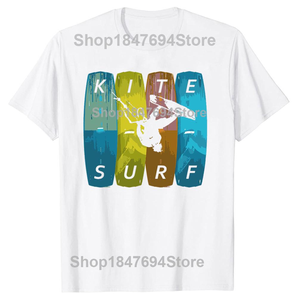 Kitesurfing Kiteboarding Funny TShirt Simple and Leisure Personalize Men's T Shirt Unisex Cotton Tees Euro Size Streetwear