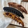 Natural Fluffiness Tortoiseshell Pattern Ponytail Barrettes Large Size Banana Hair Clip  Women