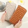 Ladies' Wallet Zipper Handbag Fashion European and American Wallet Large Capacity Soft Leather Change Phone Bag