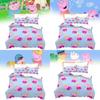 Peppa Pig Cartoon Set With Reactive Printing For Kids Bedroom Decor And Gift