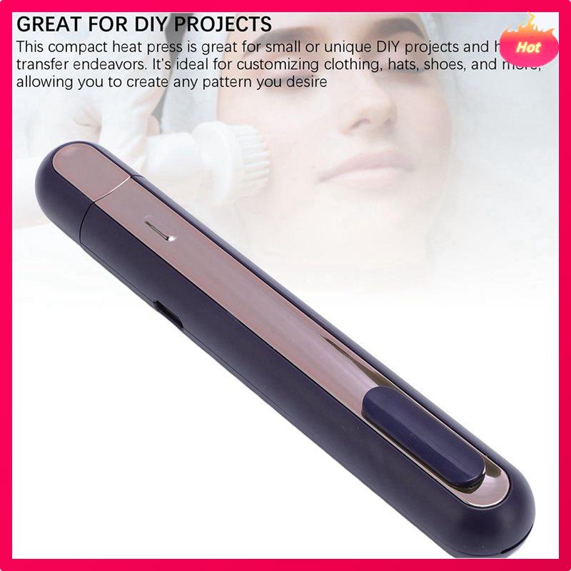 2X Mini Heat-Press Pen Achieve 3 Sec Optimal Heat For DIY Compact Design,Seal Snack Bags Create Personalized Cards