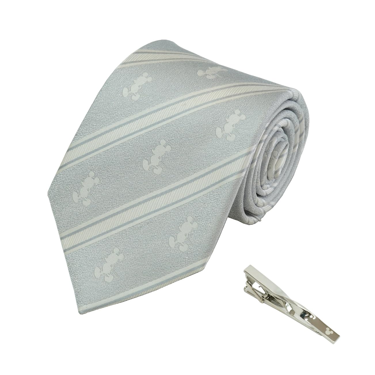 

Disney Formal Tie Tie Bar Pattern x Tie with & (Stripe Three-Piece Bar) Box, WAD-93 & Wa-05