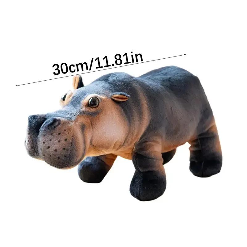 Hippo Plush Soft Hippo Stuffed Animal Pillow Pygmy Hippo Plush Doll Plushies Stuffed Animal Pillow For Kids Boys Girls Room Home