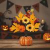 DIY Realistic Fall Pumpkin Decor Simulated Flowers Artificial Eucalyptus Leaves Vase  Autumn Decor