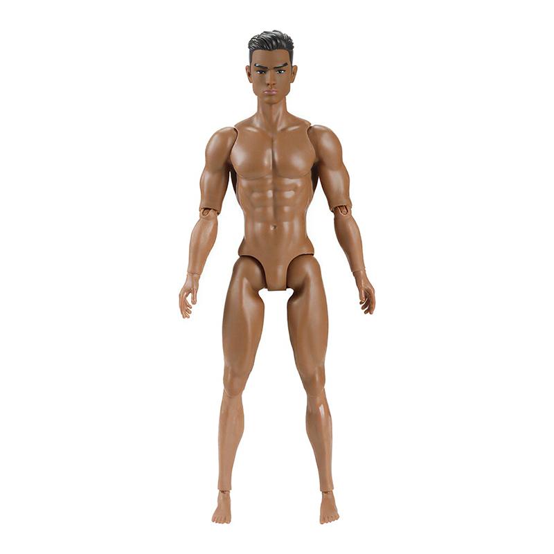 1/6 Männliche Puppe Kopf 35cm Höhe Mann Puppe Zubehör Weiß/Normal/Gebräunt Haut Diy Anziehspielzeug Zubehör