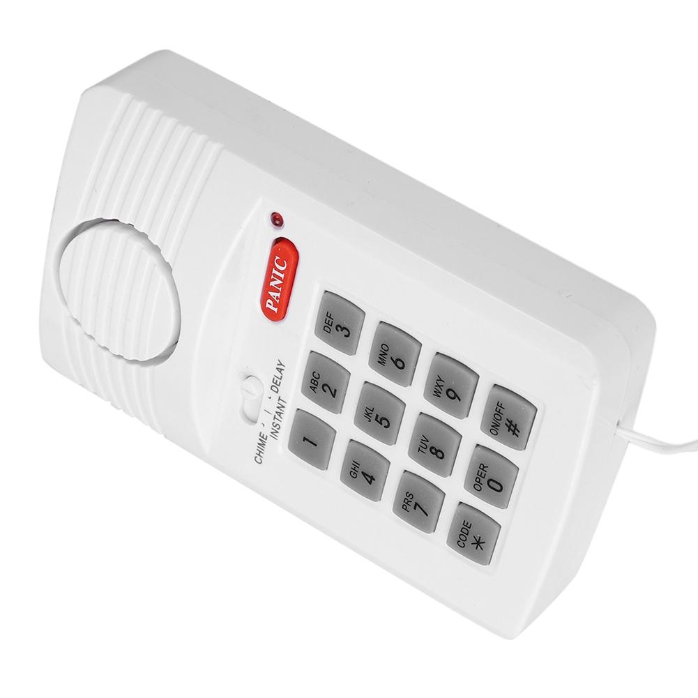 Sistema de alarme de porta com 3 configurações, teclado de segurança com botão de pânico para escritório doméstico