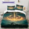 Third-person Game Pattern Bedding Quilt Set Quilt Cover Pillowcase Home Decoration Birthday Gift (1 * Duvet Cover + 2 * Pillowcase, Without Core)
