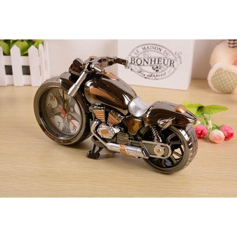 Domácí doplňky Wujin stříkaný motocyklový budík Retro sedlové hodiny