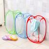 Foldable Mesh Laundry Basket With Durable Handles Strongly Frame Laundry Basket