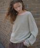 TILL I DIE Cashmere Fine Wool Boat Neck Knit [Tifa05Sw02]_Beige