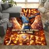 Elvis Presley Fan Quote Area Rug Suitable for Study room Entryway Game Room Playrooms Antislip Carpet Anime Office Decor Birthday/Christmas Gift